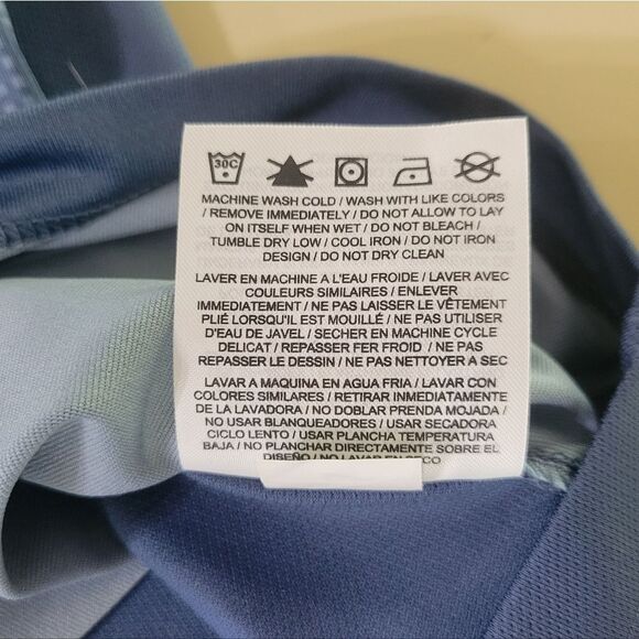 Nike Blue Dri-FIT Mobility Camo Golf Tech Sport Dri-FIT® Polo - Picture 10 of 12